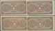 Italy / Italien: Set Of 4 Notes 2 Lire D.1914 P. 37, Two Of Them Even With Consecutive S/N #562695 - - Otros & Sin Clasificación