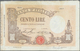 Italy / Italien: Set Of 3 Notes 100 Lire 1905/19/20, All Notes Used With Folds, Light Stain, Two Of - Otros & Sin Clasificación