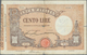 Delcampe - Italy / Italien: Set Of 3 Notes 100 Lire 1905/19/20, All Notes Used With Folds, Light Stain, Two Of - Sonstige & Ohne Zuordnung