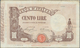 Delcampe - Italy / Italien: Set Of 5 Notes Containing 100 Lire 1927/29/30 P. 48, All Used With Light Folds, Pre - Andere & Zonder Classificatie