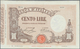 Delcampe - Italy / Italien: Set Of 5 Notes Containing 100 Lire 1927/29/30 P. 48, All Used With Light Folds, Pre - Andere & Zonder Classificatie