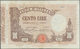 Delcampe - Italy / Italien: Set Of 5 Notes Containing 100 Lire 1927/29/30 P. 48, All Used With Light Folds, Pre - Andere & Zonder Classificatie