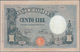 Italy / Italien: Set Of 6 Notes Of 100 Lire 1926/28/29/33/34 P. 50, All Used With Folds, Border Tear - Otros & Sin Clasificación