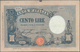 Delcampe - Italy / Italien: Set Of 6 Notes Of 100 Lire 1926/28/29/33/34 P. 50, All Used With Folds, Border Tear - Otros & Sin Clasificación
