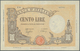 Italy / Italien: 100 Lire 1943 P. 59, Light Center Fold, Pressed But Still Very Strong Paper With Cr - Sonstige & Ohne Zuordnung