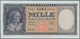 Italy / Italien: Set Of 2 CONSECUTIVE Notes 1000 Lire 1949 P. 88b, Numbers 088289, 088290 With Only - Otros & Sin Clasificación