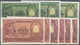 Italy / Italien: Set Of 10 Pcs Containing 3x 50 Lire 1951 P. 91 (pressed VF & XF) And 7x 100 Lire 19 - Autres & Non Classés