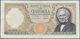 Italy / Italien: 100.000 Lire 1974 P. 100c Manzoni, S/N D122784F, Several Folds In Paper, Pressed, M - Andere & Zonder Classificatie