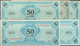 Italy / Italien: Set Of 5 Notes Allied Military Currency 50 Lire 1943 P. M14, In Condition: 2x F, 2x - Andere & Zonder Classificatie