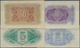 Libya / Libyen: Set Of 4 Notes MILITARY AUTHORITY OF TRIPOLITANIA Containing 2, 5, 10 And 50 Lire ND - Libye