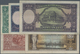 Lithuania / Litauen: Highly Rare Set With 5 Banknotes Comprising 10 Litu 1927 P.23a In F+, 50 Litu 1 - Lituania