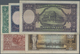 Lithuania / Litauen: Highly Rare Set With 5 Banknotes Comprising 10 Litu 1927 P.23a In F+, 50 Litu 1 - Lituanie