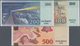 Lithuania / Litauen: Very Nice Lot With 3 Banknotes 100 Litu 2000, 200 Litu 1997 And 500 Litu 2000, - Lituania