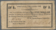 Mauritius: 1 Dollar Special Finance Committee 01.09.1842 / 01.02.1844, Printed On The Back Of Cut Up - Mauritius