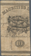 Mauritius: 1 Dollar Special Finance Committee 01.09.1842 / 01.02.1844, Printed On The Back Of Cut Up - Maurice