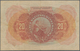 Mozambique: 20 Mil Reis 1909 P. 40, Used With Stronger Vertical And Horizontal Fold, Minor Pinholes, - Mozambique