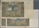 Poland / Polen: Set With 3 Banknotes 100 Zlotych 1932 P.74a (F-) And 100 Zlotych 1934 P.75a With Wat - Polonia