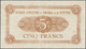 Rwanda-Burundi / Ruanda-Burundi: 5 Francs 1961 Banque D'Emission Du Rwanda Et Du Burundi P. 1, Used - Ruanda-Burundi