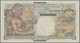 Saint Pierre & Miquelon: 1 Nouveau Franc ND(1960) Overprint On 50 Francs Reunion P. 44, S/N 07335347 - Sonstige & Ohne Zuordnung