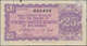 Sarawak: 25 Katis 1941 Rubber Coupon, P.NL With Parts Of Thin Paper At Right Border And Brownish Sta - Maleisië