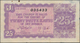 Sarawak: 25 Katis 1941 Rubber Coupon, P.NL With Parts Of Thin Paper At Right Border And Brownish Sta - Malesia