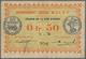 Senegal: Pair Of Two Banknotes Containing 0.50 Francs 1917 P. 1, S/N G-78 996, With Folds And Crease - Sénégal