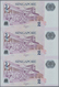 Singapore / Singapur: Set Of 7 Uncut Sheets Of 3 Notes (21 Notes In Total) Of 2 Dollars ND P. 46, Al - Singapur