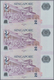 Delcampe - Singapore / Singapur: Set Of 7 Uncut Sheets Of 3 Notes (21 Notes In Total) Of 2 Dollars ND P. 46, Al - Singapour