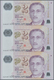 Delcampe - Singapore / Singapur: Set Of 7 Uncut Sheets Of 3 Notes (21 Notes In Total) Of 2 Dollars ND P. 46, Al - Singapur