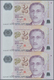 Delcampe - Singapore / Singapur: Set Of 7 Uncut Sheets Of 3 Notes (21 Notes In Total) Of 2 Dollars ND P. 46, Al - Singapour