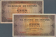 Spain / Spanien: Set Of 2 Notes 100 Pesetas 1938 P. 113, Both Used With Light Folds In Paper, Pinhol - Andere & Zonder Classificatie