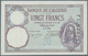 Tunisia / Tunisien: 20 Francs 1929 P. 6b, Light Center And Corner Fold, Crisp Paper And Original Col - Tunisie
