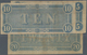United States Of America - Confederate States: Nice Set With 3 Banknotes 5, 10 And 20 Dollars Februa - Confederate (1861-1864)