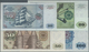 Deutschland - Bank Deutscher Länder + Bundesrepublik Deutschland: Lot Mit 4 Banknoten Serie 1977 Mit - Sonstige & Ohne Zuordnung