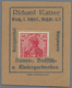 Deutschland - Briefmarkennotgeld: GLATZ, Richard Katzer, Damen- Und Kindergarderoben, Germania 10 Pf - Otros & Sin Clasificación