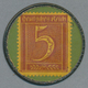 Deutschland - Briefmarkennotgeld: ISERLOHN, Gebrüder Osthoff (Herde), 5 Pf. Ziffer, Zelluloidkapsel. - Sonstige & Ohne Zuordnung