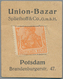 Deutschland - Briefmarkennotgeld: POTSDAM, Union-Bazar, Spliethoff & Co., 10 Pf. Germania Orange. - Andere & Zonder Classificatie