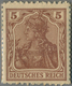 Deutschland - Briefmarkennotgeld: UELZEN, Gustav Ramelow, Modehaus, Germania 5 Pf. Braun In Kleiner - Sonstige & Ohne Zuordnung