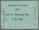 Delcampe - Deutschland - Notgeld - Elsass-Lothringen: Altthann, Oberelsass, Gemeinde, 10, 20 Pf., Richtige Schr - Andere & Zonder Classificatie