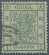 China: 1878, Large Dragon Thin Paper 1 Ca. Light Green, Canc. Intaglio Seal (Michel Cat. 420.-). - Sonstige & Ohne Zuordnung