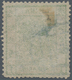China: 1878, Large Dragon Thin Paper 1 Ca. Yellow Green, Cliché 2, A Deep Impression, Used Blue Seal - Sonstige & Ohne Zuordnung