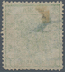 China: 1878, Large Dragon Thin Paper 1 Ca. Yellow Green, Cliché 2, A Deep Impression, Used Blue Seal - Other & Unclassified