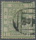 China: 1878, Large Dragon Thin Paper 1 Ca. Deep Green, Cliché 23, Used Black Seal "(I)chang" (Michel - Other & Unclassified