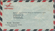 China: 1948, Airmal Letter From SHANGHAI To Praha Franked On Reverse With Vertical Strip Of Five Sun - Sonstige & Ohne Zuordnung