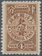 China - Portomarken: 1911, Unissued Dues: 4 C. Brown, Unused Mount Mint First Mount LH, Pencil Sign - Postage Due