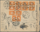 China - Portomarken: 1932, 2 C. (4), 10 C. (7) Tied "TIENTSIN 30.2.27" (July 27, 1941) To Reverse Of - Portomarken