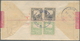 China - Lokalausgaben / Local Post: Wuhu, 1895, 1/2 C. Black (2) Resp. Yellowish Green (2) Tied Blue - Other & Unclassified