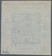 China - Shanghai: 1865, Large Dragon Non-seriffed, 1 Ca. Indigo On Thin Wove Paper, All Sides Large - Sonstige & Ohne Zuordnung