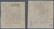 China - Shanghai: 1865, "Candareens." In The Plural, 6 Cands. Red-brown On Thin Wove Paper, Two Sing - Sonstige & Ohne Zuordnung