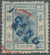 China - Shanghai: 1873, First Candareen Provisional Small Dragon Surcharges, 1 Cd. Blue On 8 C. Grey - Sonstige & Ohne Zuordnung